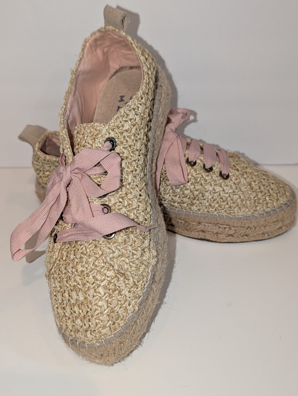 Women's Manebi Yucatan Sneaker Espadrilles, Size 42EU (11.5 US), tan